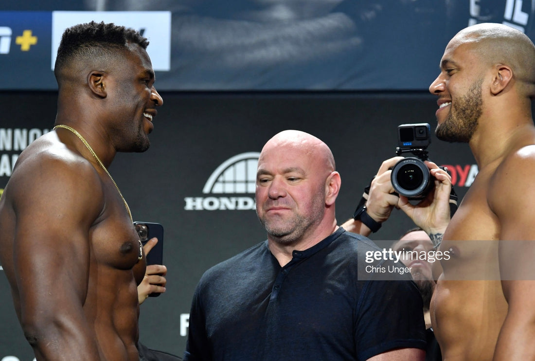 Dana White Spots Francis Ngannou NFT Chain during Weigh-ins